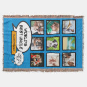 Beste Oom Ter Wereld Leuke Moderne Grappige Comic  Deken (Voorkant)