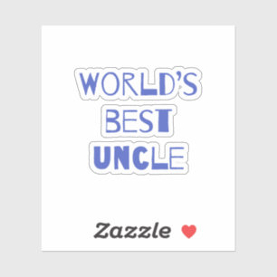 Beste oom van de wereld sticker