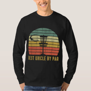 Beste oom van Par Funny Disc Golf Gift voor mannen T-shirt