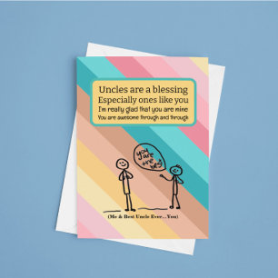 Beste oom verjaardag kaart