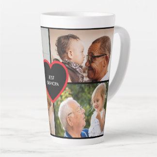 Beste opa 4 foto latte mok