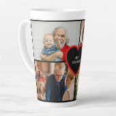 Beste opa 4 foto latte mok (Linkerhoek)