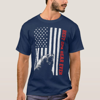 Beste Opa-Beer ooit Amerikaanse vlag Vaderdag T-shirt