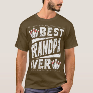 Beste opa bowling t-shirt
