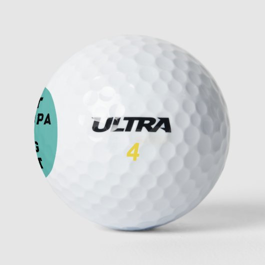 Beste opa cadeau golfballen (Logo)