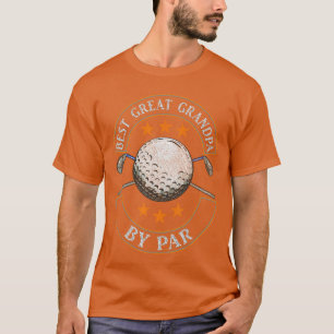 Beste Opa door Par Golf Liefhebber Sport retro T-shirt