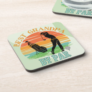 Beste opa door par golf zonsondergang bier onderzetter