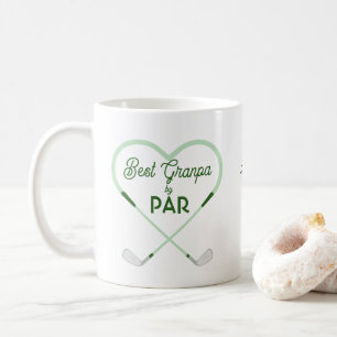Beste opa door Par Love vorm Golf Thema Koffiemok