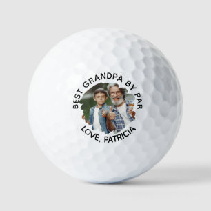 Beste Opa door Par met Custom Photo Vaderdag Golfballen
