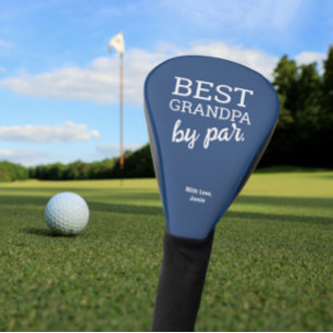 Beste opa door par Moderne Typografie Custom Blue Golfheadcover