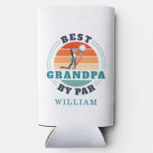 Beste opa door Par Retro gepersonaliseerd Golfing (Achterkant)