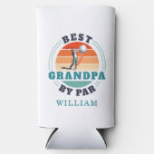 Beste opa door Par Retro gepersonaliseerd Golfing (Voorkant)