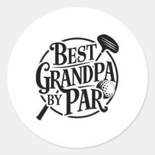 Beste Opa door Par Vaderdag Golf Lover Granda Ronde Sticker
