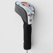 Beste opa door parfoto monogram op maat golfheadcover (Schuin)