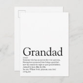 Beste Opa en Oma van de Wereld, Grootouders, Opa D Briefkaart (Voorkant / Achterkant)