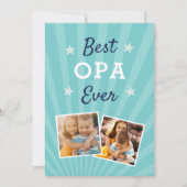 Beste Opa Ever | Foto Vaderdag Kaart (Voorkant)