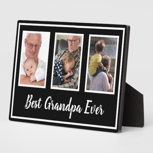 Beste opa Ever Plaque Fotoplaat (Zijkant)