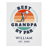 Beste Opa Gepensioneerd Golfen Papa Retro Custom