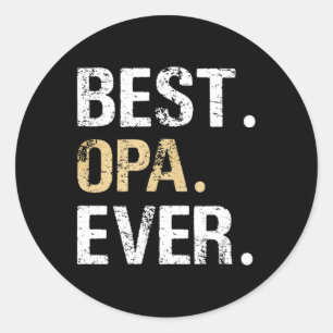 Beste Opa Graphic Opa Gift van kleindochter Grand Ronde Sticker