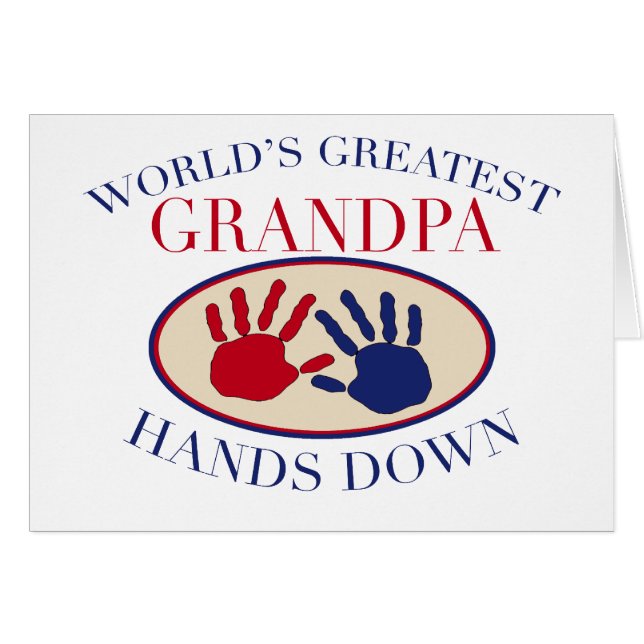 Beste Opa Hands Down (Voorkant Horizontaal)