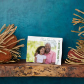 Beste opa in de Universe Foto Fotoplaat (Zijkant)