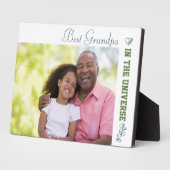 Beste opa in de Universe Foto Fotoplaat (Zijkant)