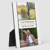 Beste opa in de Verenigde Persoonlijke Aanpasbare  Fotoplaat (Zijkant)