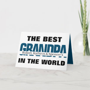 Beste opa in de wereld op maat kaart