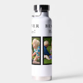 Beste opa moderne fotocollage typografie waterfles (Rechts)