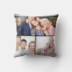 Beste opa & oma ooit 6 foto collage op maat kussen