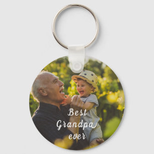 Beste Opa Ooit 2 Foto Script Persoonlijk  Sleutelhanger