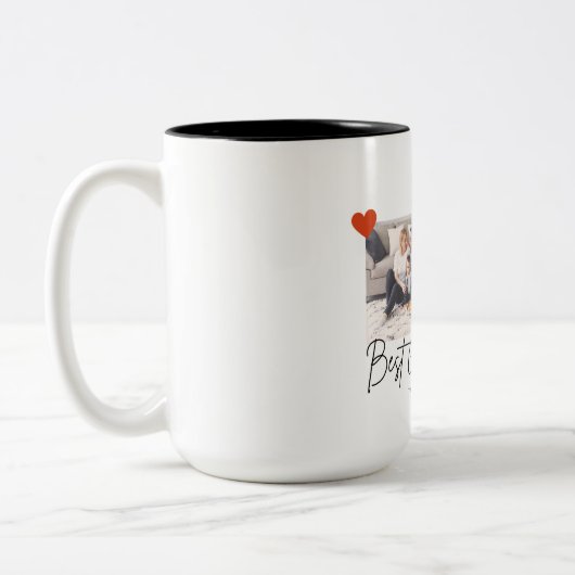 Beste opa ooit 2Photo Keepsake script wit mok (Links)