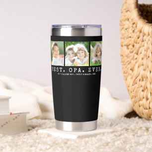 BESTE OPA OOIT 3 Foto's Gepersonaliseerd Geïsoleerde Drinkbeker