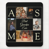 Beste opa ooit 4 foto collage cadeau muismat (Voorkant)