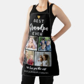 Beste opa ooit 4 Foto Collage Gold Black Schort (Insitu)