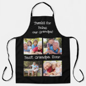Beste opa ooit 4 Fotocollage Fun Keepslag Schort (Voorkant)
