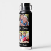 Beste opa ooit 4 Fotocollage Fun Keepslag Waterfles (Achterkant)