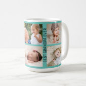 Beste opa ooit 6 Aangepaste fotocollage Koffiemok (Voorkant rechts)