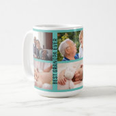 Beste opa ooit 6 Aangepaste fotocollage Koffiemok (Voorkant links)