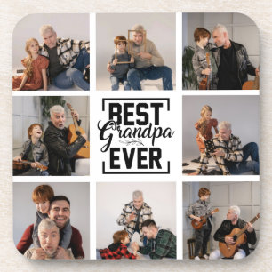Beste Opa Ooit 8 Fotocollage Bier Onderzetter