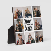 Beste opa ooit 8 Fotocollage Plaque Fotoplaat (Voorkant)