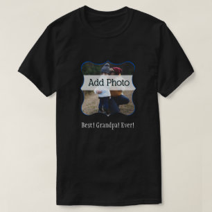 Beste opa ooit! Aangepaste foto voor familie T-shirt