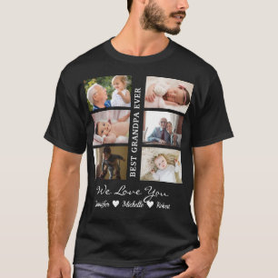 Beste opa ooit aangepaste foto's opa-kinderen t-shirt