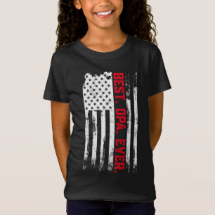 Beste Opa Ooit Amerikaanse vlag Vaderdag cadeau T-shirt