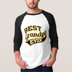 Beste opa ooit Ballpark stijl T-shirt