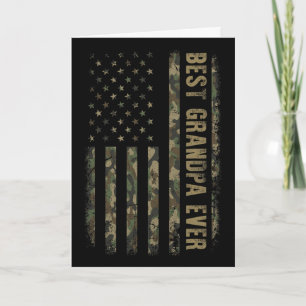 Beste opa ooit camouflage Amerikaanse vlag vader' Kaart