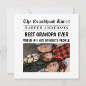 Beste Opa Ooit Custom Krant Headline Foto (Voorkant)