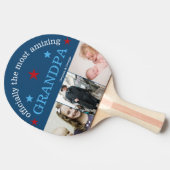 Beste Opa Ooit Custom Photo Collage Tafeltennisbatje (Zijkant)