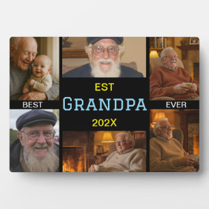 Beste Opa Ooit Foto Collage Fotoplaat
