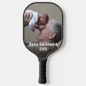Beste opa ooit fotocollage Creëer uw eigen Pickleball Paddle (Achterkant)